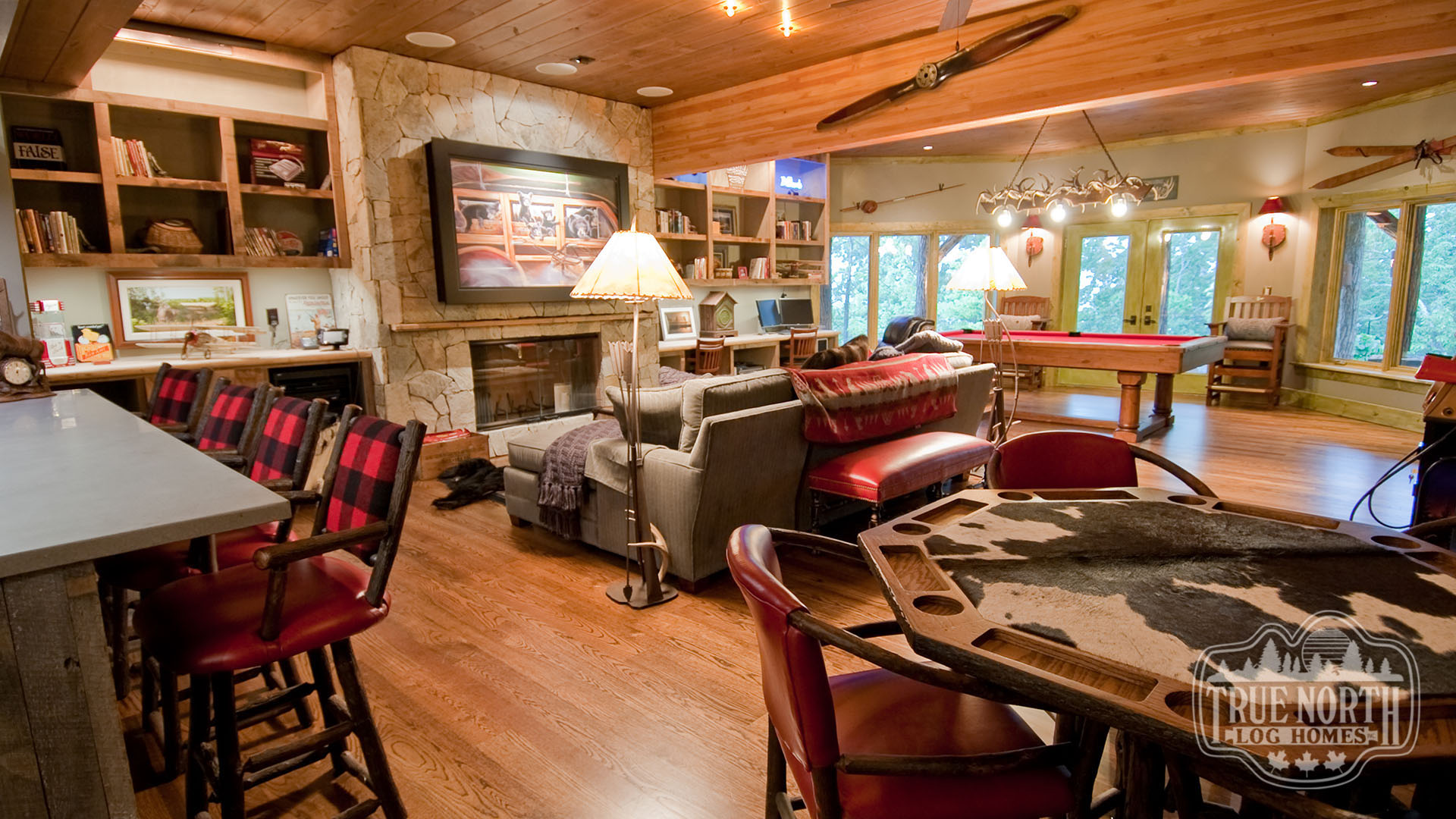 The Morris Residence entertainment room