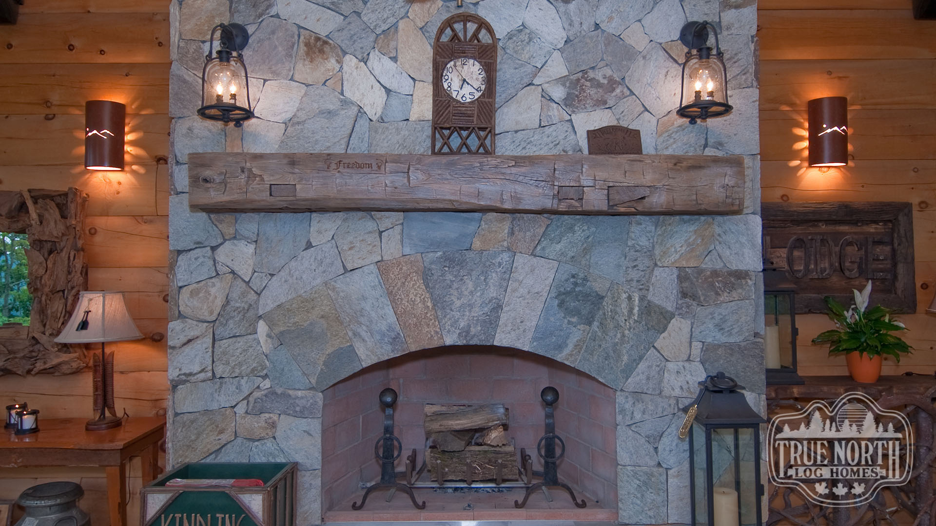 The Morris Residence fireplace
