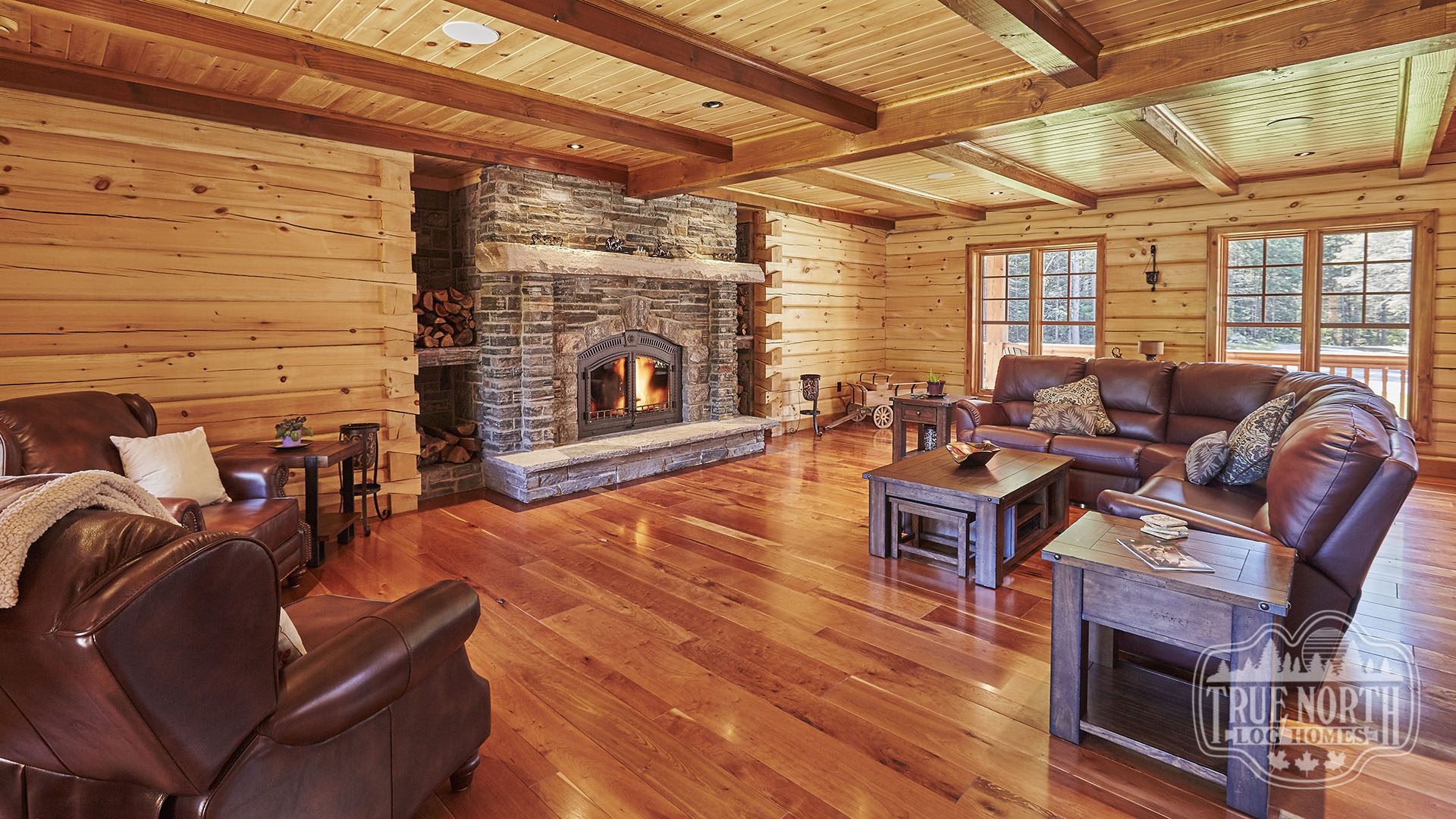 The Sprucedale Residence fireplace