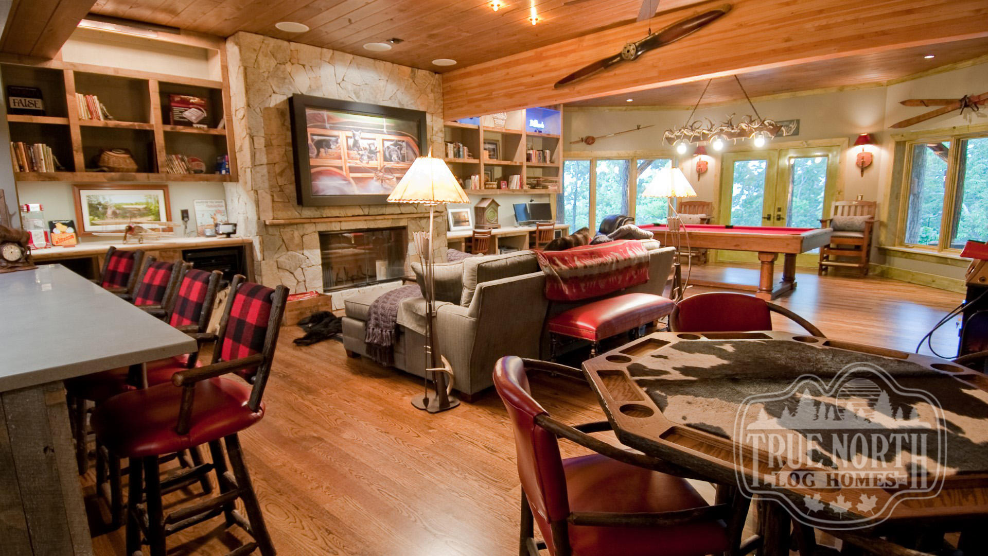 The Morris Residence recreation room