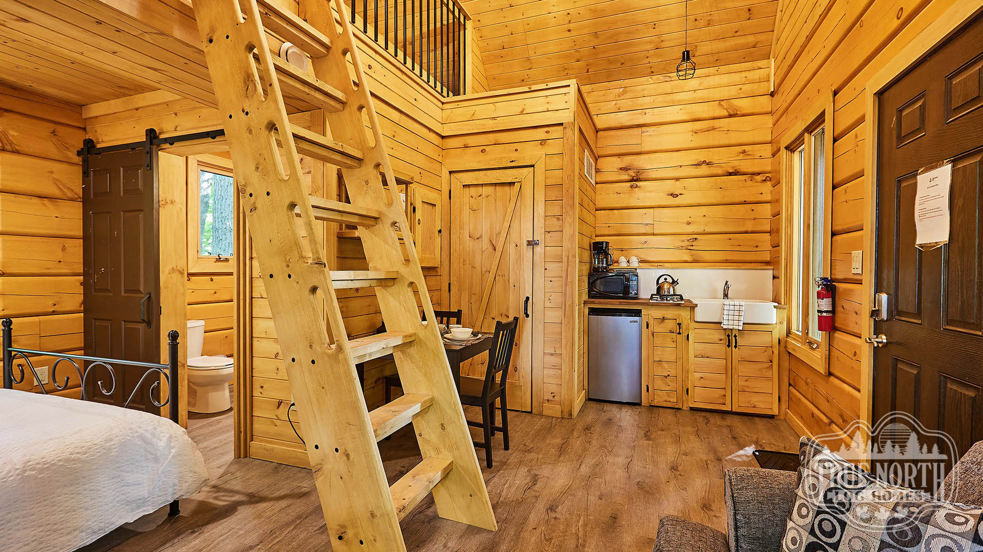 Six Nations Small Cabin stairs
