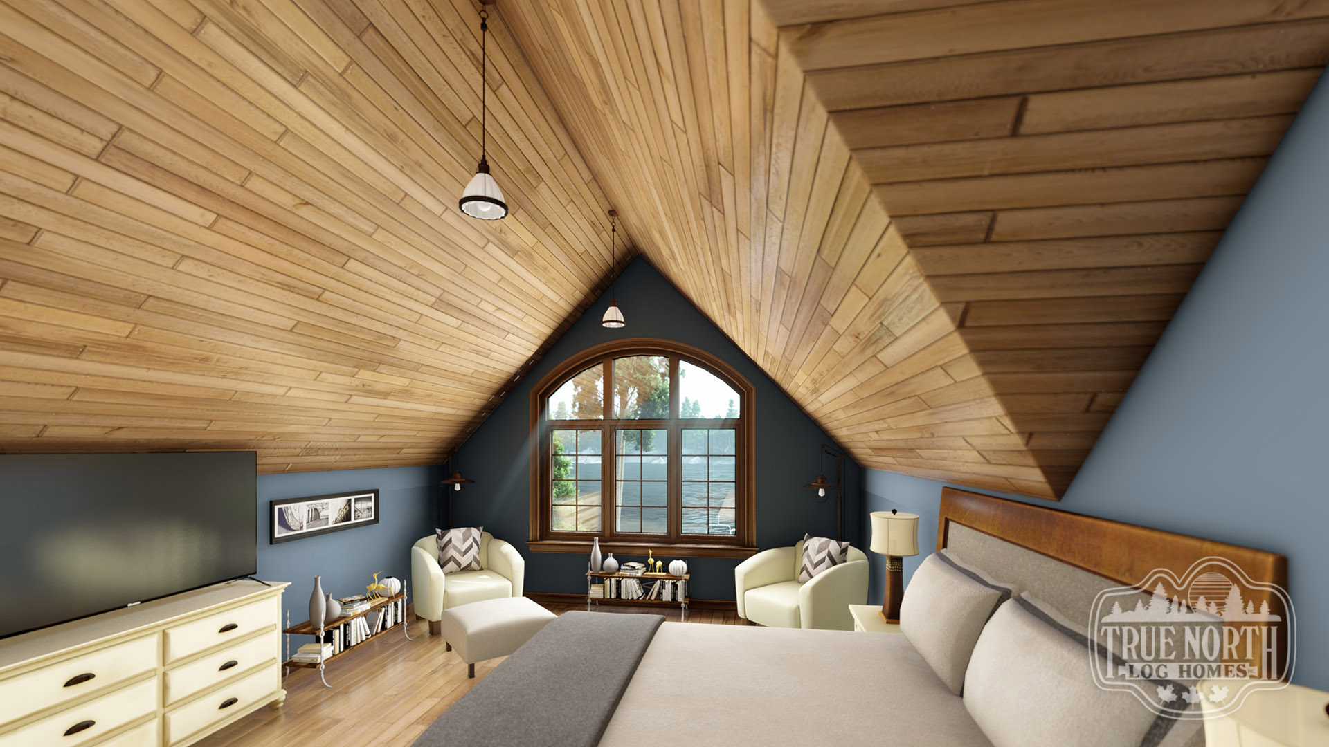 Frasier's Cottage master bedroom