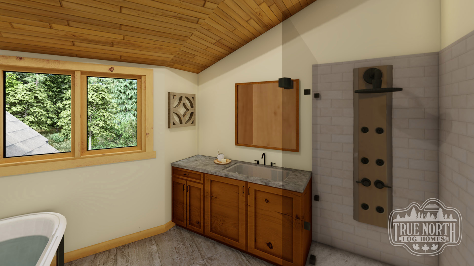 Grass Lake Residence bathroom