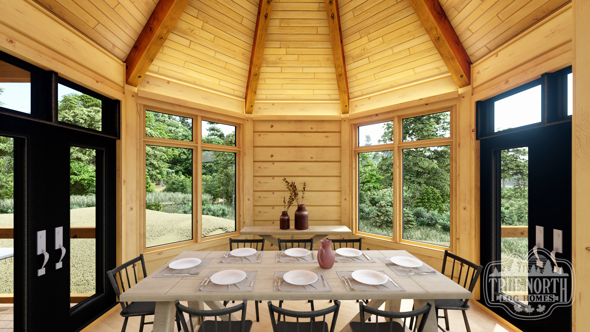 Grass Lake Residence dining room