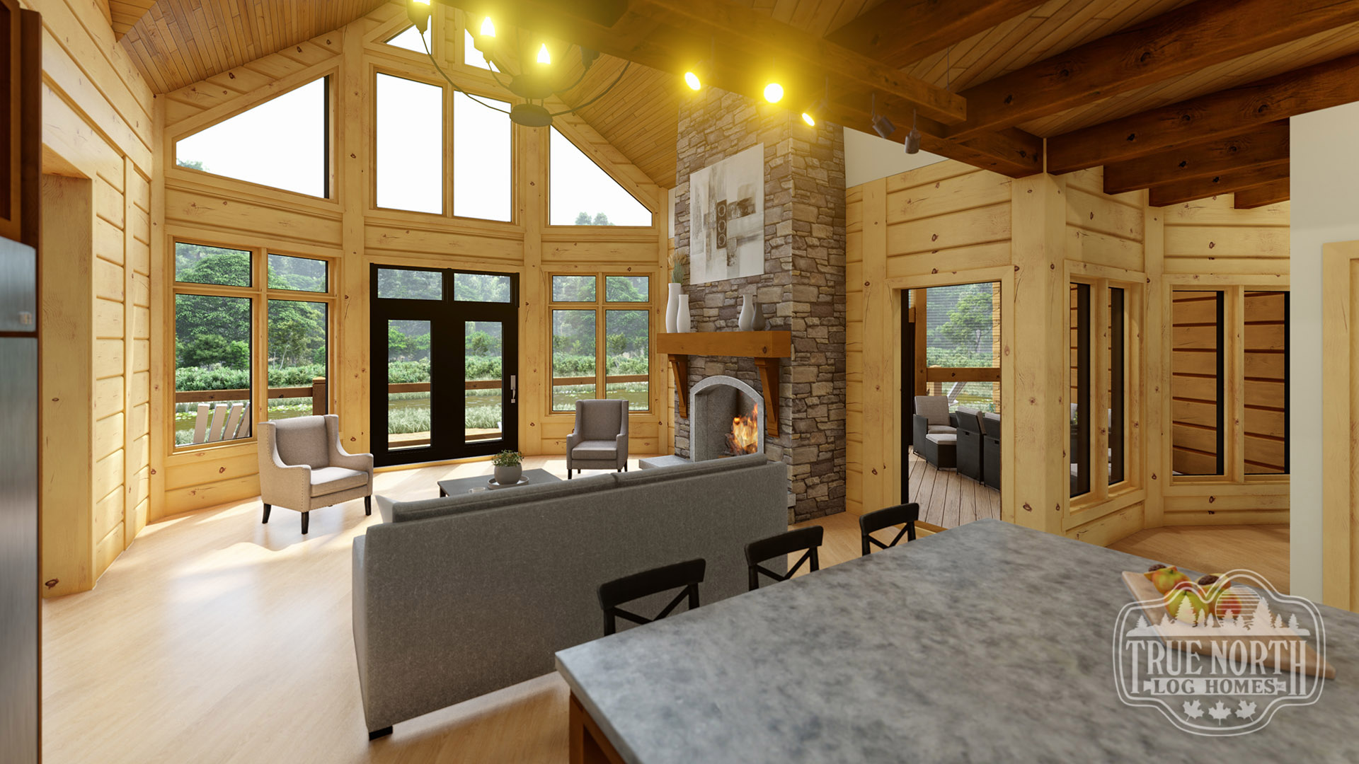 Grass Lake Residence great room