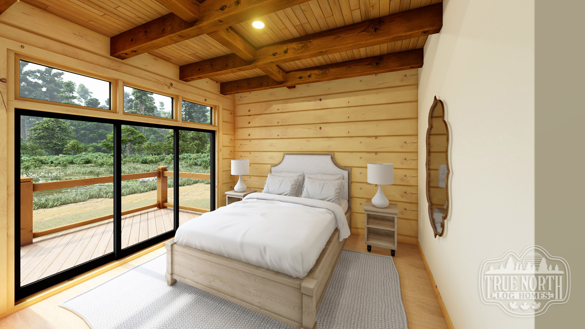 Grass Lake Residence master bedroom