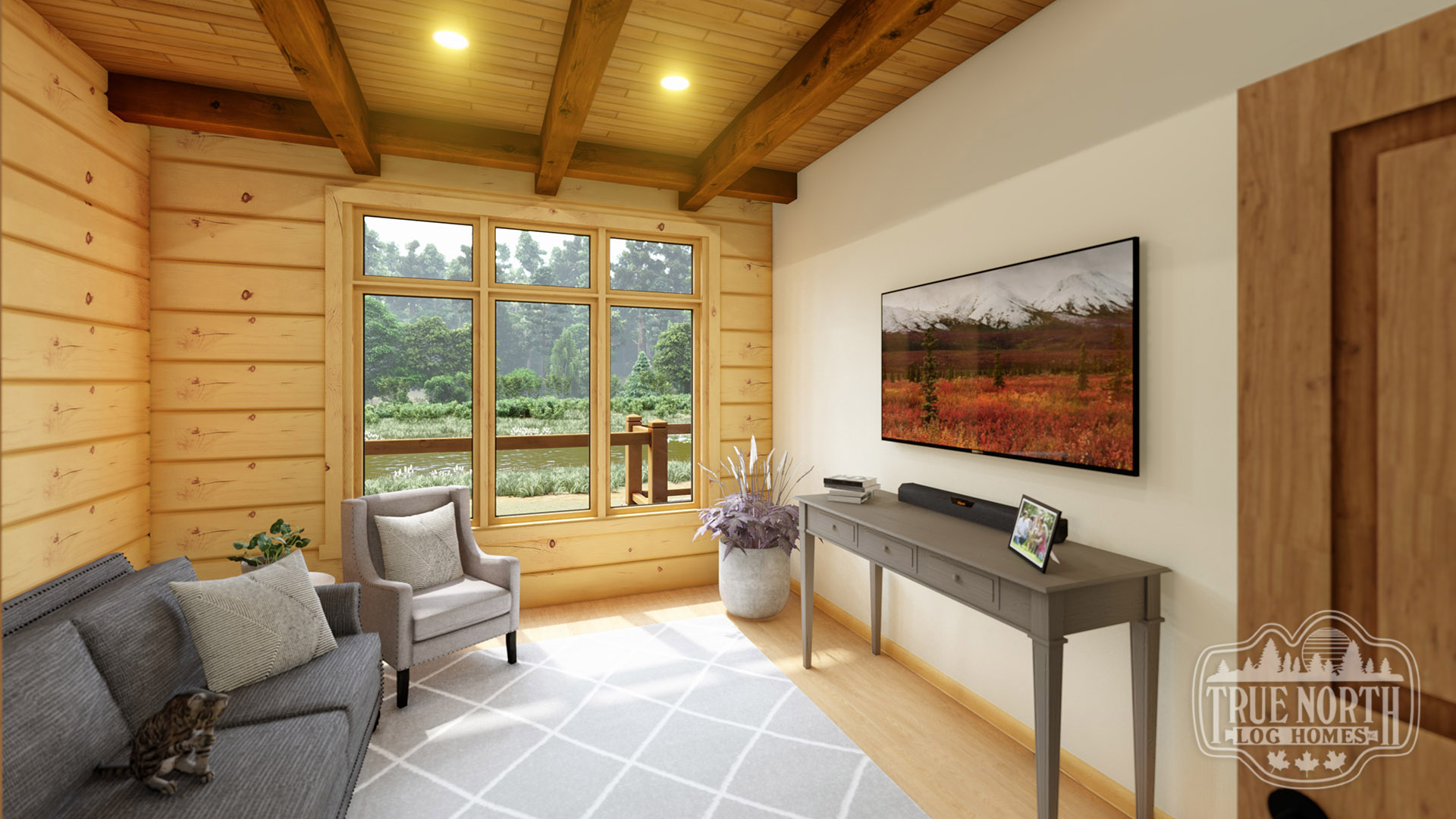 Grass Lake Residence media room