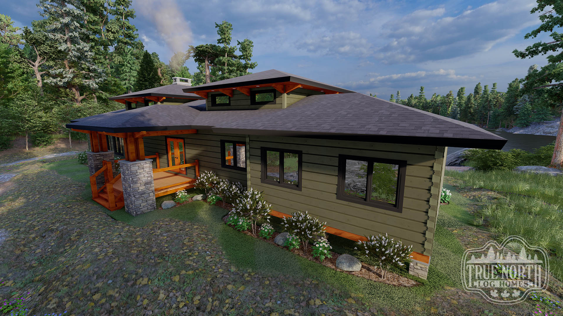 Pine Island Residence rear view